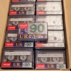 中古 マクセル maxell UR90 90分テープ 11巻パック x10 110本 セット まとめて @1の画像