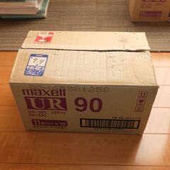 中古 マクセル maxell UR90 90分テープ 11巻パック x10 110本 セット まとめて @2の画像