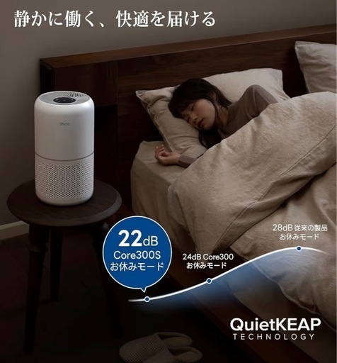 【新品未使用】Levoit (レボイト) 空気清浄機 進級スマートモデル Core 300S 20畳 静音 自動運転 除臭 ハウスダス