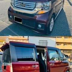 ▪️N BOX カスタム ‼️ 9万キロ▪️長い車検付き▪️ナビ、TV◆バックカメラ◆ETC ❗️の画像