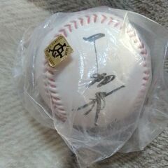 巨人軍ジャイアンツ　中畑清　サインボール　経年保管のため袋汚れ有り　の画像