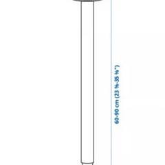 IKEA 120cm　ダイニングテーブル　高さ　調整可能　イケア　グレー　　LINNMON リンモン　ダイニング　勉強机　グレー　灰色　一人暮らし　ファミリーの画像
