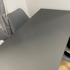 IKEA 120cm　ダイニングテーブル　高さ　調整可能　イケア　グレー　　LINNMON リンモン　ダイニング　勉強机　グレー　灰色　一人暮らし　ファミリーの画像