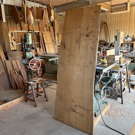 栗（クリ）の幅広一枚板　No.12