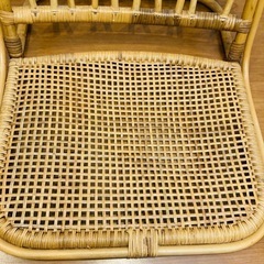 ラタン　座椅子　2脚セットの画像