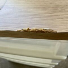 【リユースショップスパークル】4段収納　No.143　木天板　ホワイト/クリア　衣類収納　チェスト　配送設置可能♪の画像