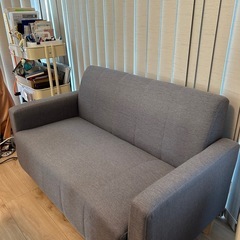 無料！！二人掛けソファ、幅110、奥行き60.座面高35センチの画像