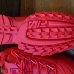 FILA DISRUPTOR II/ ディスラプター2 厚底レディーススニーカー トマトレッド 試し履きのみの画像