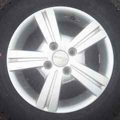 ■新品未使用■16570R14・スタッドレスタイヤ・４本・GOODYEAR・グットイヤー・アイスナビ６■中古アルミホイール付き■の画像