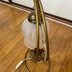 取引中　ヴィンテージ ガラス製 ランプ 照明 アンティーク 鍛冶屋の店 van すずらんの画像