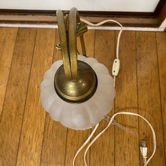 取引中　ヴィンテージ ガラス製 ランプ 照明 アンティーク 鍛冶屋の店 van すずらんの画像