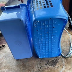 収納カゴ　ブルー系　2点の画像