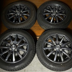 バリ山 155/65R14 ホンダ純正ホイール ブリヂストンVRX2 タイヤホイールセット 2022年製造 4本②の画像