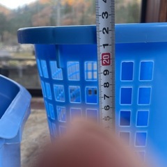 収納カゴ　ブルー系　2点の画像