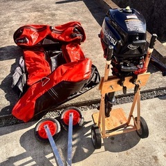 ゴムボート＋二馬力エンジンセット(トーハツ)の画像