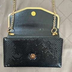 黒メタルビーズの２ＷＡＹクラッチバッグ・ショルダーバック　肩掛け　斜め掛け　クリスマス★お出かけに★の画像