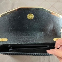 黒メタルビーズの２ＷＡＹクラッチバッグ・ショルダーバック　肩掛け　斜め掛け　クリスマス★お出かけに★の画像