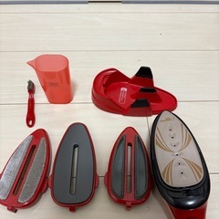 パワフルハンディスチーマー スチームQ ルビーレッド SE-4874-RRの画像