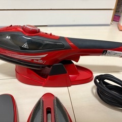 パワフルハンディスチーマー スチームQ ルビーレッド SE-4874-RRの画像