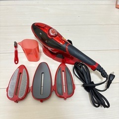 パワフルハンディスチーマー スチームQ ルビーレッド SE-4874-RRの画像