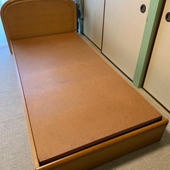 【美品】シングルベッド　マットレス付き　引取限定の画像
