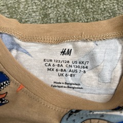H&M恐竜キッズTシャツ美品の画像