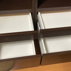 ガラス棚　キャビネット　棚　引き出し 家具 コレクションケースの画像