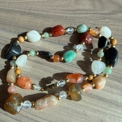 ストーン　ネックレスの画像