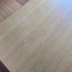 (11/28まで)ニトリ折りたたみローテーブル(幅900x奥450x高320、一部熱焼けあり)の画像