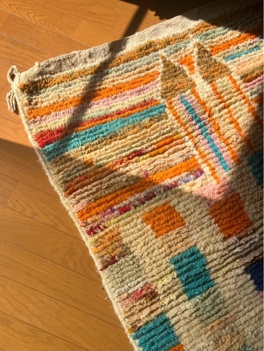 モロッコ ハンドメイドラグ ウール