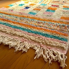 モロッコ ハンドメイドラグ ウールの画像