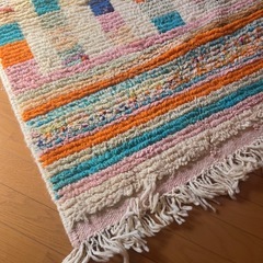 モロッコ ハンドメイドラグ ウールの画像