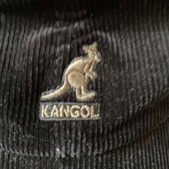 カンゴール　キャップ　ユニセックス　コーデュロイ　ブラックの画像