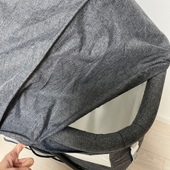 【中古ベビーベッド】美品　移動式　折りたたみの画像