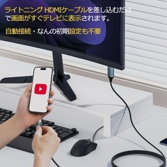 iPhone hdmi 変換ケーブルの画像