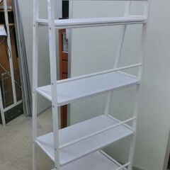 4段 オープンラック 幅63.5×奥行40×高さ160cm ホワイト オープンシェルフ 飾り棚 収納棚 ディスプレイラック 収納家具 札幌市 西野店の画像