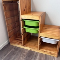 【早い者勝ち】廃盤　IKEA 収納　トロファスト　子供収納　おもちゃ収納　の画像