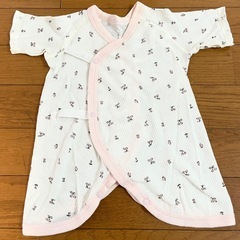 ベビー肌着 2枚セットピンク•さくらんぼ柄の画像