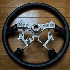 120系ランドクルザープラド純正レザーステアリング の画像