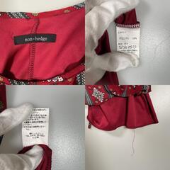 Non-hedge ノンヘッジ その他 ワンピース ポリエステル レッド レディース【古着】【中古】の画像