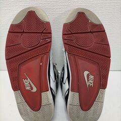 ナイキ　 NIKE AIR FLIGHT FALCON　エアフライトファルコン　スニーカー　白　黒　赤　NIKE AIR FLIGHT  397204-126 ハイカット 白黒赤 レトロ バッシュ スニーカー ナイキ バスケ 27cm　 ヴィンテージ系　　251117-2Yの画像