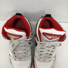 ナイキ　 NIKE AIR FLIGHT FALCON　エアフライトファルコン　スニーカー　白　黒　赤　NIKE AIR FLIGHT  397204-126 ハイカット 白黒赤 レトロ バッシュ スニーカー ナイキ バスケ 27cm　 ヴィンテージ系　　251117-2Yの画像