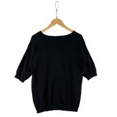 doux belle doux belle 長袖シャツ レーヨン ブラック レディース【古着】【中古】の画像