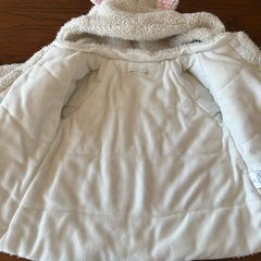 キムラタン クーラクール ウサ耳フードつきアウター  サイズ90の画像