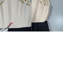 Lily Brown Candy Stock リリーブラウンキャンディストック ワンピース ポリエステル ホワイト レディース 0【古着】【中古】の画像