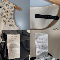 Lily Brown Candy Stock リリーブラウンキャンディストック ワンピース ポリエステル ホワイト レディース 0【古着】【中古】の画像