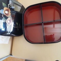 重箱、２段重ね、２５ｘ２５ｘ１３の画像