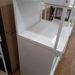 ★リユースのサカイ水戸店★  レンジ台 ホワイト H116.5×D48×W56 クリーニング済み MT6267の画像