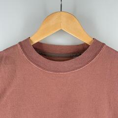 ノーブランド  長袖Tシャツ コットン オレンジ メンズ【古着】【中古】の画像