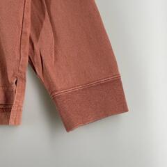 ノーブランド  長袖Tシャツ コットン オレンジ メンズ【古着】【中古】の画像
